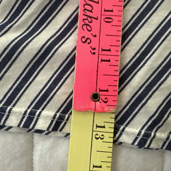 ANTHROPOLOGIE TINY Top Womens Large Avril Embroidered Halter Striped Feminine - Picture 10 of 10